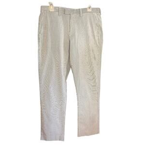 J. Crew Factory Men’s Slim Bedford Seersucker Pants 32/32 Vacay Beachy